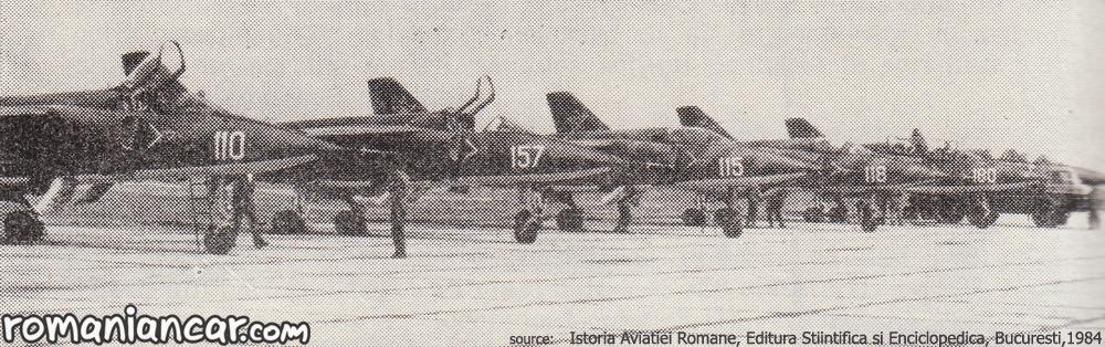 IAR 93 fighter alligned craiova
